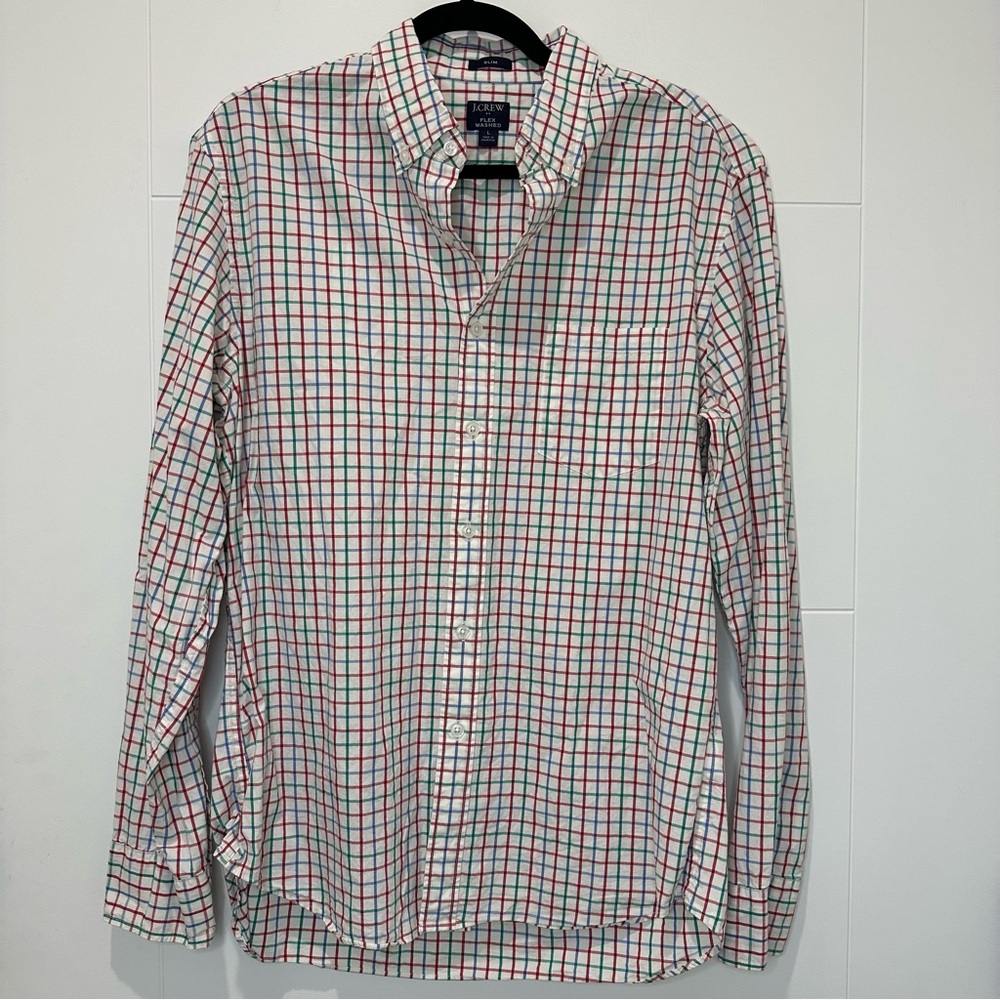 J. Crew Casual Button Down Shirt size L